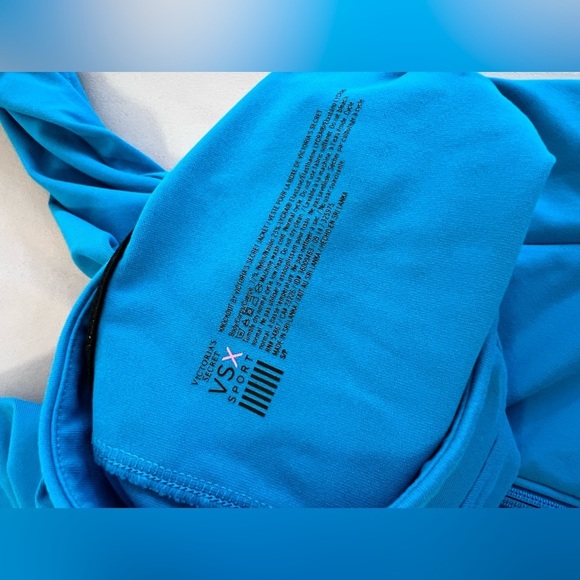 VSX Victoria's Secret Sport Knockout Blue Full Front Zip Jacket Sz Small - Picture 6 of 7